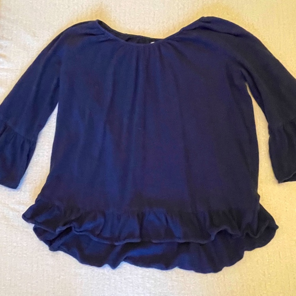 Old Navy top; youth extra large; ruffle blouse
